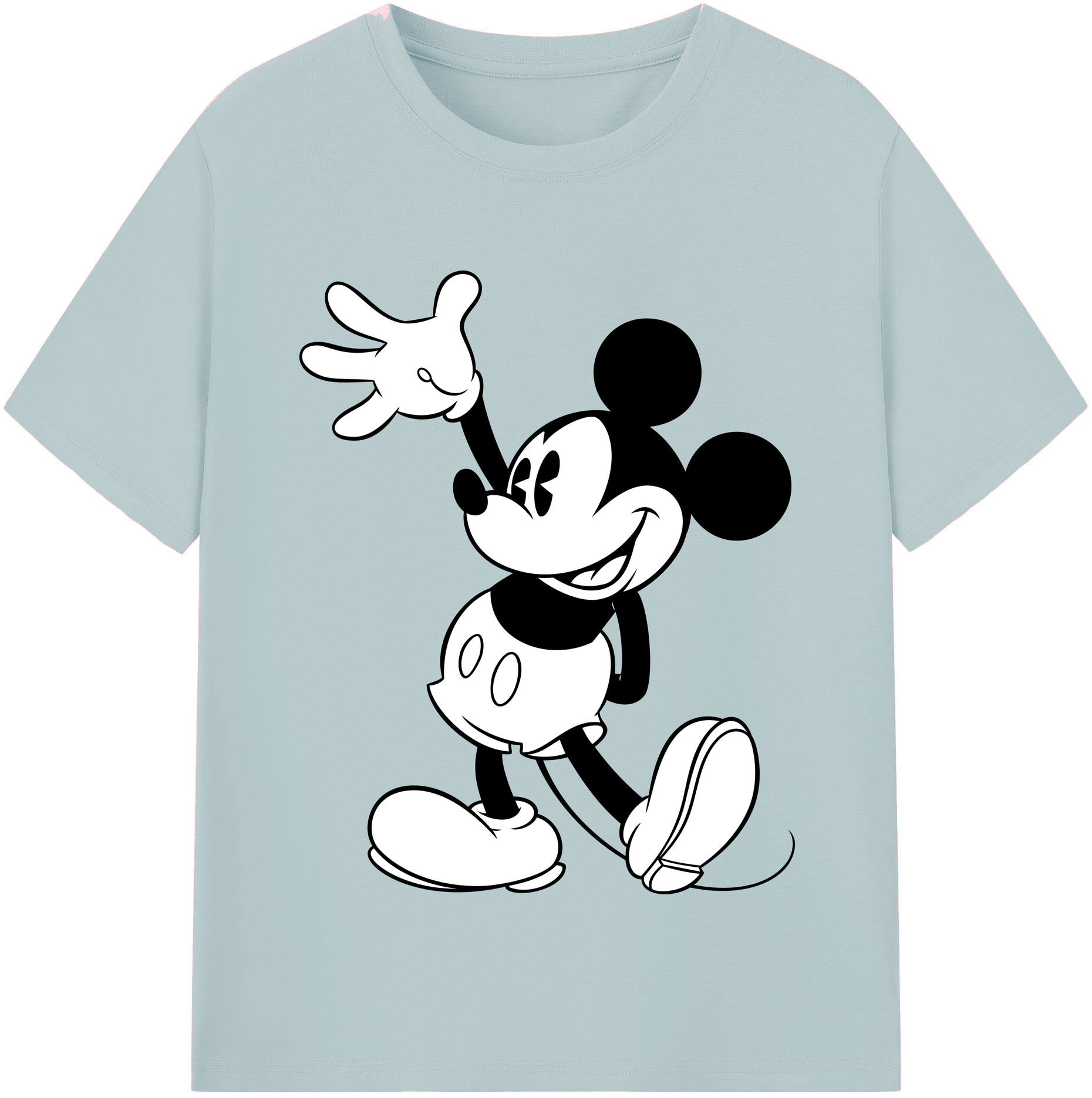 （画像用） ミッキーマウス Mickey Mouse 綿100％半袖Tシャツ（フロントプリント）